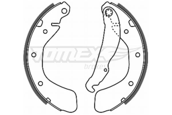 TOMEX BRAKES stabdžių trinkelių komplektas TX 20-18